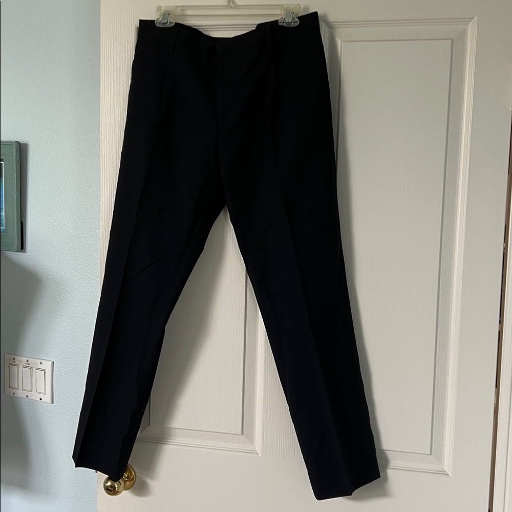 Valentino, 46 Men's, Black Pants